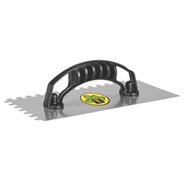 Imagem de Desempenadeira Lisa com Dentes Tramontina em Aço com Acabamento Zincado e Cabo de Polipropileno Tramontina