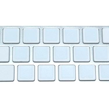Imagem de Adesivos de teclado em branco não transparente, fundo branco