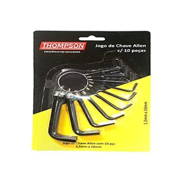 Imagem de THOMPSON Jogo De Chaves Allen 1 5 A 10Mm Com 10 Peças-Thompson-104
