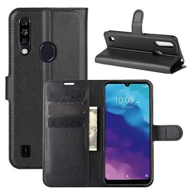 Imagem de YUNCHAO Caixa de telefone Para ZTE Lâmina A7 2020 Versão Fingerprint Litchi Textura Horizontal Flip Caixa Protetora com suporte e Cartão Slots & Carteira capa para celular