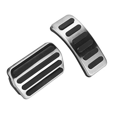 Imagem de Tampa da tampa do pedal do freio do combustível do acelerador de gás do carro AT Tampa do pedal do descanso dos pés Almofada antiderrapante de substituição para XC40 2018-2021