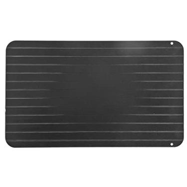 Imagem de placa de descongelamento,Bandeja de descongelamento, 2 em 1 placa de descongelamento, tábua de cortar, para descongelamento mais rápido, carne congelada, frutos do mar, utensílios de cozinha de desco
