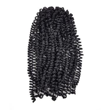 Imagem de Cabelo Micro Mola Fibra Sintética 60g Crochet Braid Cor:#1