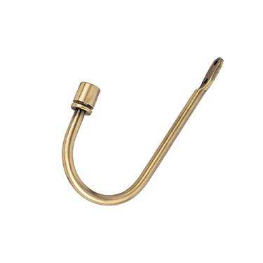 Imagem de peça suporte de cortina de metal tieback gancho de parede em forma de u suportes de prata preta com 2 parafusos acessórios de cortina decoração de casa, b, 1 peça