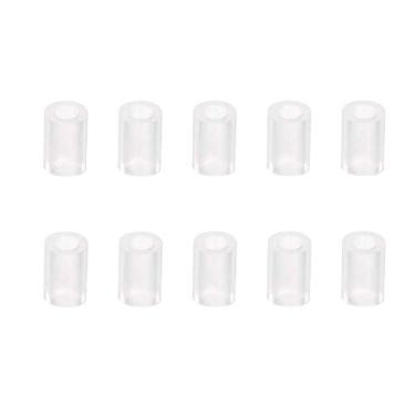 Imagem de Tbest 10 peças de proteção de manga de bicicleta, RC120 protetores de cabo externo universais de silicone, capa de bicicleta de estrada de montanha protetor de tubo de linha de cabo (transparente) para bicicleta e suprimentos de reposição