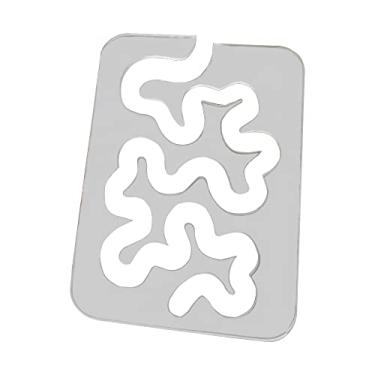 Imagem de Réguas de modelo de acolchoado Modelos de acolchoamento de movimento livre para regras de acolchoamento de meandro de máquina