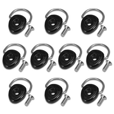 Imagem de Tingpai 10 pcs Caiaque Oval D Anéis com Kit de Pa fuso De de Loop de Montagem Tie Down Kit Canoa Barco de Pesca Aparelhamento de Ha ware acessórios