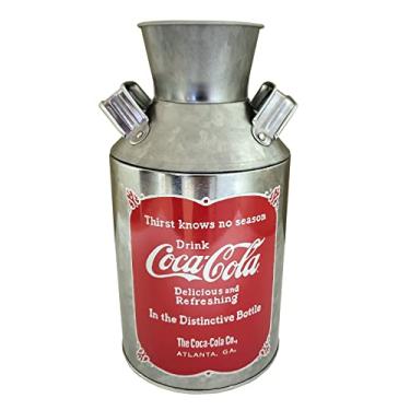 Imagem de The Tin Box Company Coke Replica Milk Can, Red, 4-1/4 x 8"