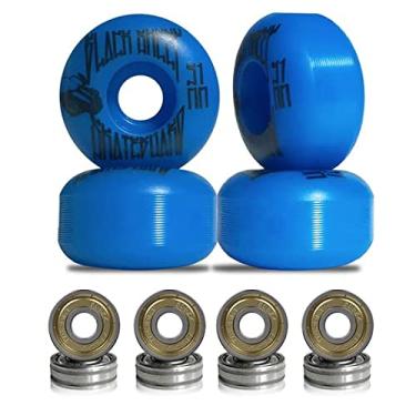 Imagem de Roda para Skate Black Sheep 51mm Azul Dureza 90a com Rolamentos ABEC-5