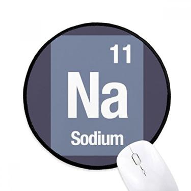 Imagem de DIYthinker Na Sodium Chemical Element Science Mouse Pad Desktop Office Tapete Redondo para Computador
