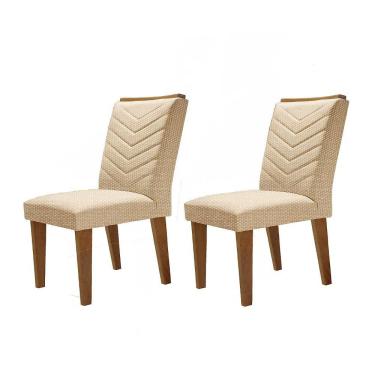 Imagem de Conjunto com 2 Cadeiras Londrina Linho Rustico Rufato