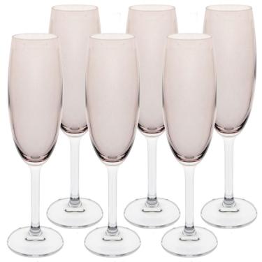 Imagem de Conjunto de Taças para Champanhe Bohemia Gastro 220ml Fumê - 6 Peças