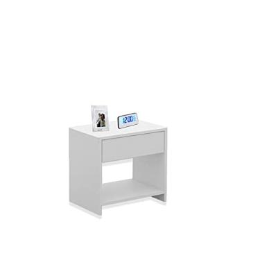 Imagem de Mesa de Cabeceira/NICHO BRANCO. 100% MDF DE REFLORESTAMENTO. ACABAMENTO FEITO A MÃO