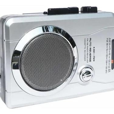 Imagem de Rádio Gravador Fita Cassete K7 Walkman Retro Am/Fm