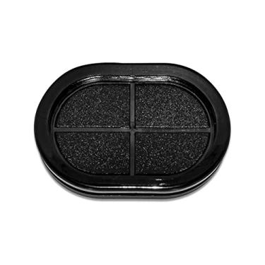 Imagem de Flyshop Argolas ovais de borracha preta 50 x 75 mm, 5 x 7,6 cm, furo de borracha sintética com ilhós para proteção de fio Firewall buraco plugue, dupla face, pacote com 10