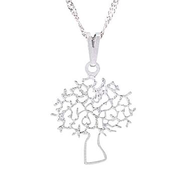 Imagem de Colar Árvore da Vida 18mm - Sunshine Cristais Cor:Prata