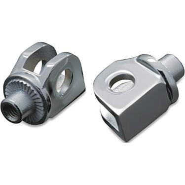 Imagem de Kuryakyn 8813 adaptadores de pinos machos com ranhuras para pés dianteiros e pisos: motocicletas Kawasaki 1987-2018, cromado, 1 par