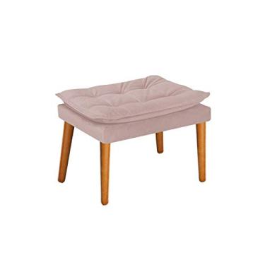 Imagem de Puff Apolo Palito Mel Suede Rosê - ADJ Decor