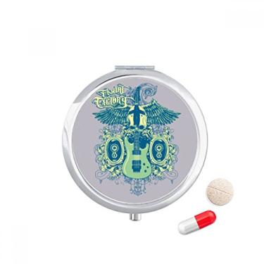 Imagem de Caixa de comprimidos com estampa de instrumentos musicais Jazz