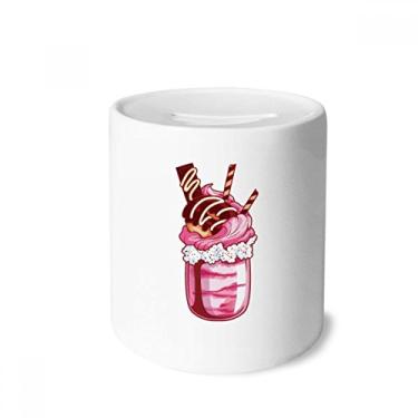 Imagem de DIYthinker Biscoitos de chocolate em creme, caixa de dinheiro caixa de cerâmica porta-moedas presente de cofrinho