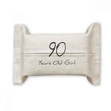 Imagem de Saco de linho de algodão para mulheres de 90 anos de idade. Longevidade