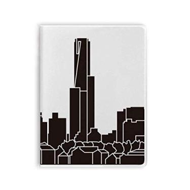 Imagem de Caderno de silhueta de arranha-céus Austrália City Landmark Diário capa macia