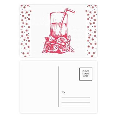 Imagem de Juice, Limão, Aquarela, Ilustração, Padrão, Natal, Flor, Celebração, Cartão Postal Cartão Cartão de Bênção