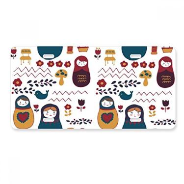 Imagem de DIYthinker Russia Dolls Pôster floral russo Matryoshka placa de licença decoração aço inoxidável automóvel etiqueta