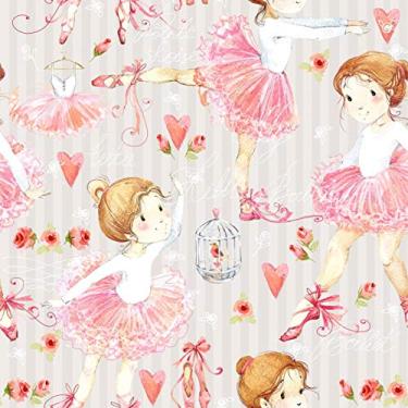 Imagem de Papel de Parede Adesivo Lavável Garota Bailarina 12m