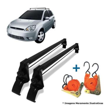Imagem de Rack Teto + 2 Cintas Ford Fiesta Rocam Ano 02/14 Sedan /