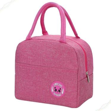 Imagem de Bolsa Térmica para Marmita Lunch Bag Rosa - Brivilas