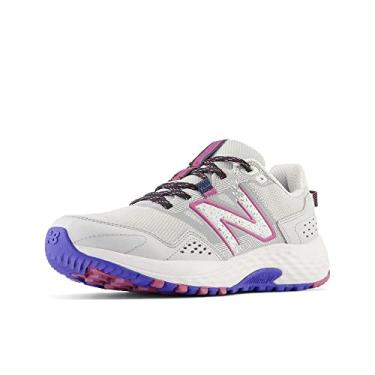 Imagem de New Balance Tênis de corrida feminino 410 V8 Trail, Matéria cinza/azul marinho/escorpião, 40