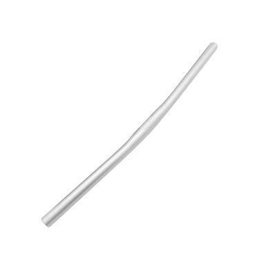 Imagem de kowaku Guiador de bicicleta em liga de alumínio, guiador forte, braçadeira de 25,4 mm, leve, 540 mm de comprimento, barras riser, guidão de bicicleta para, Prata