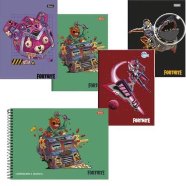 3 Caderno Minecraft Espiral + Brochura 1/4 + Caderno Desenho - Foroni -  Caderno de Desenho - Magazine Luiza