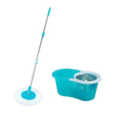 Imagem de Perfect Pro, Mop Giratório, Urban, Mop com Angulação, Centrífuga 360 com Cesto, Refil Multiuso, Acompanha 2 Refis