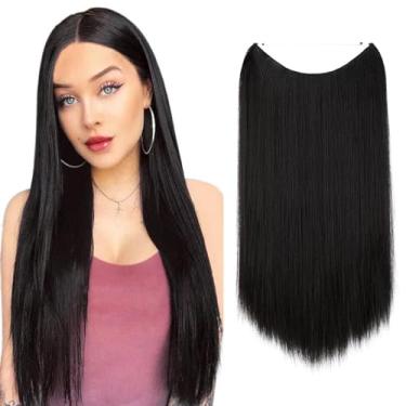 Imagem de Aplique de Cabelo Feminino Longo Liso Alongament Extensões de Cabelo para Mulheres (22, Modelo 07)