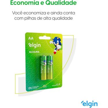 Imagem de Pilha Alcalina AA Elgin com 2 unidades Comum