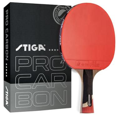 Imagem de STIGA Raquete de tênis de mesa ProCarbon, vermelho e preto