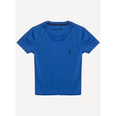 Imagem de Camiseta Aleatory Infantil Básica New Azul-Masculino
