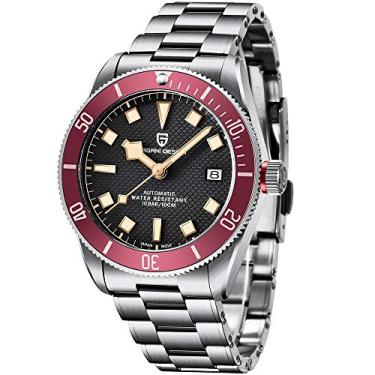 Imagem de LACZ DENTON Pagani Design PD1671V2 BB58 Relógio Mecânico Masculino de Luxo Automático NH35 100M Impermeável.., PD1671-Vermelho-V1, Relógio automático, mecânico