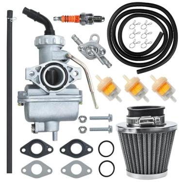 Imagem de HOLATO Kit de linha de combustível de filtro de ar carburador PZ20 para Taotao 50cc-125cc ATA-110B 125D Boulder B1 T-Force Coolster Apollo kazuma Kids ATV Four Wheeler XR70 XR80 CRF70 CRF80F Dirt Pit