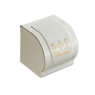 Imagem de Conjunto de hardware de banheiro de alumínio dourado, prateleira de toalha de banho, barra de toalha, conjunto de banheiro, caixa de papel higiênico