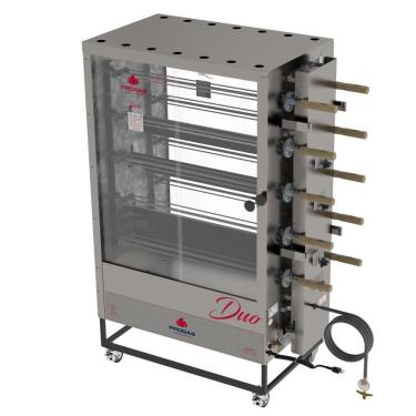 Imagem de Forno Rotativo a Gás Progás 10 Espetos Universal 100kg de Carne Bivolt PR-6100UN DUO