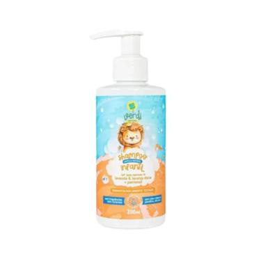 Imagem de Shampoo Infantil Vegano Ingredientes Naturais Óleos Essenciais Laranja Doce Verdi Natural