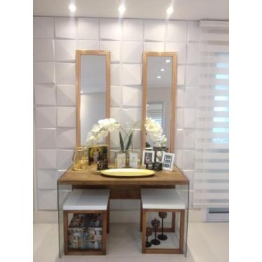 Imagem de Kit 5 Placas Decorativas Painel Flexivel Texturizado Branco Forro Teto Acabamento Revestimento 3D Pvc