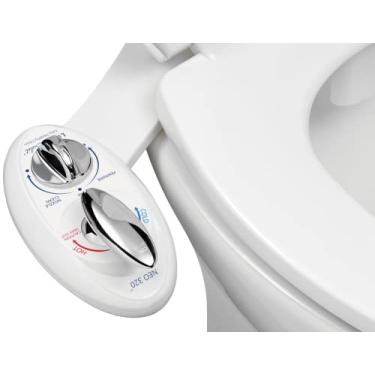 Imagem de LUXE Bidet NEO 320 - Água quente e fria, bocal duplo, não elétrico, lavagem traseira e feminina, pressão de água ajustável, branc