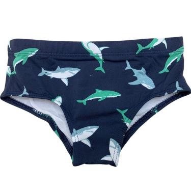 Imagem de Sunga Infantil Natação Tutuba Tubarão Proteção UV Filtro Solar Praia Piscina Banho