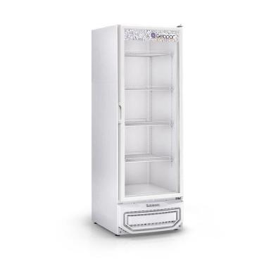 Imagem de Freezer Vertical Dupla Ação Gpa57br Gelopar Expositor Branco 577l 220v