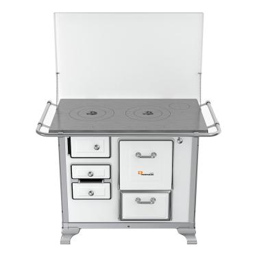 Imagem de Fogão a Lenha N1 com Gabinete Petrycoski com Tampa SD - Branco