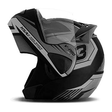 Imagem de CAPACETE ESCAMOTEÁVEL PRO TORK V-PRO JET 3 CINZA TAM. 62